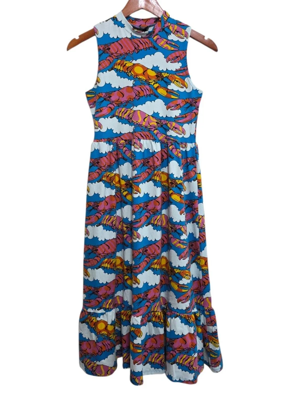 Nooworks Dahlia Dress in Lobster Dream Size Small